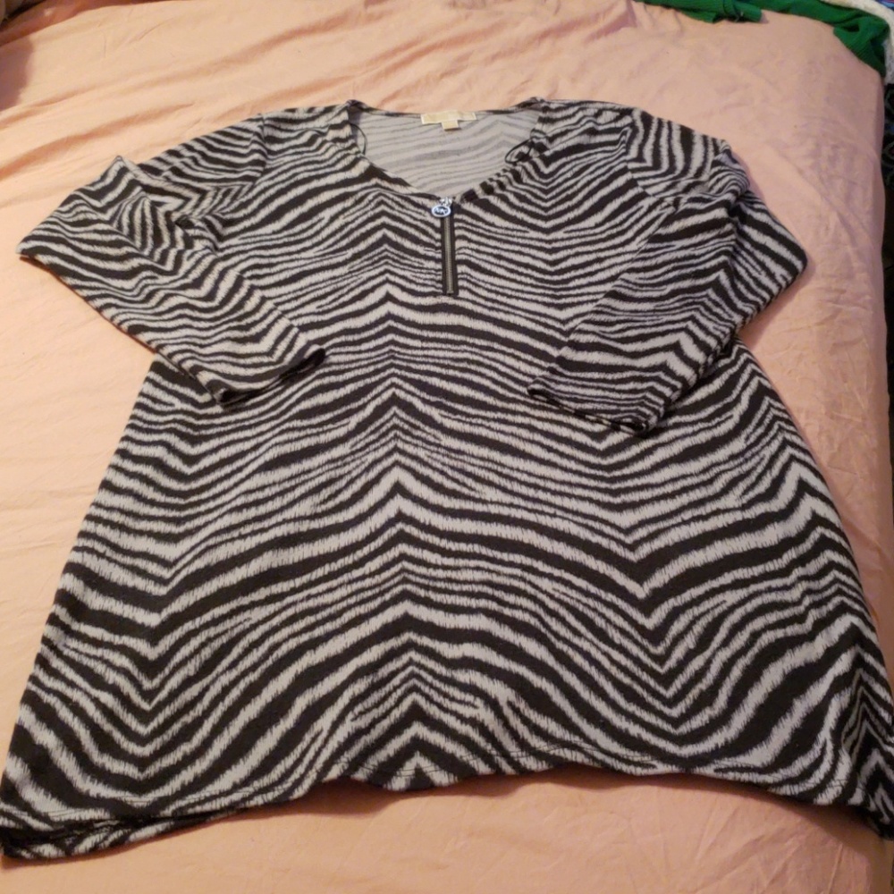 MK zebra tunic